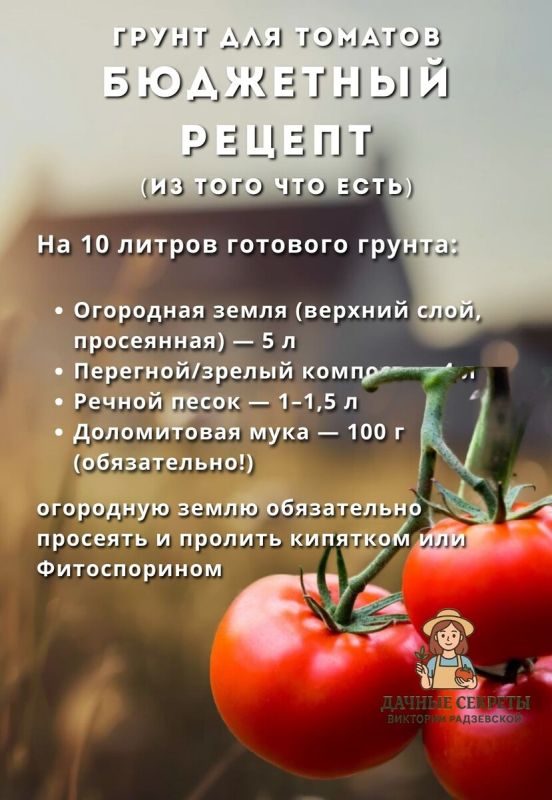 Рассада томатов без лишних затрат: как сделать грунт своими руками