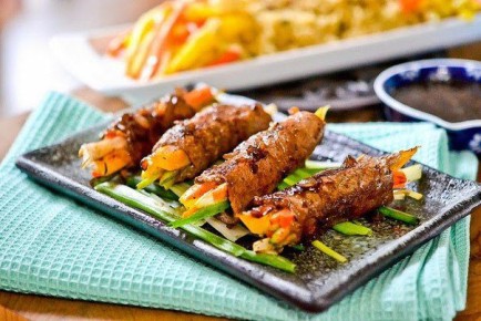 Изысканные мясные рулеты с овощным акцентом