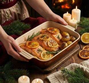 Сочный лосось с цитрусовым акцентом