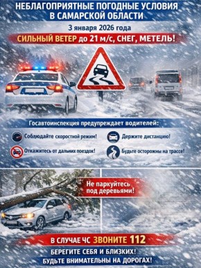 Внимание! Неблагоприятные погодные условия в Самарской области