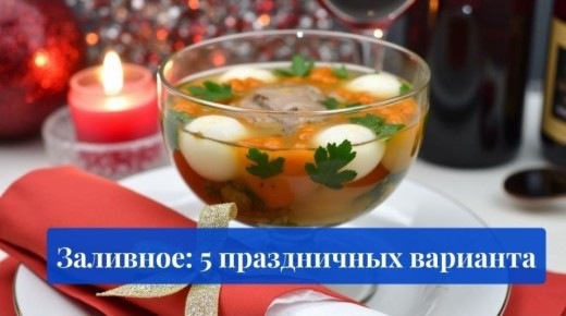 Неповторимое заливное: 5 вариантов для вашего новогоднего стола