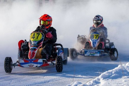 В Сызрани на стадионе «Кристалл» прошёл всероссийский этап соревнований по зимнему картингу «Сызранский лёд»