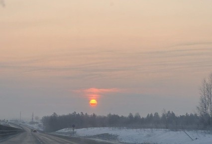 Доброе воскресное утро!. По прогнозам синоптиков, сегодня нас ждёт снежная и теплая погода