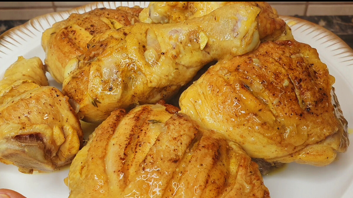 Неповторимая курица в сливочном соусе с грибами