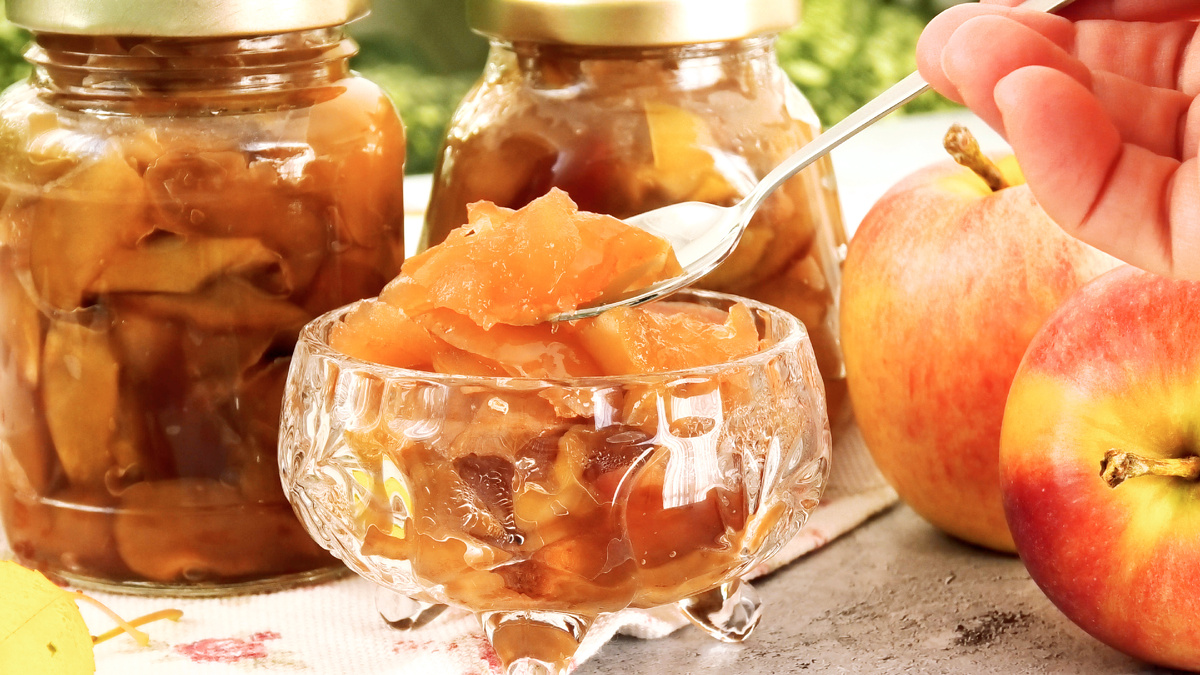 Нежное яблочное варенье в духовке с минимальным содержанием сахара