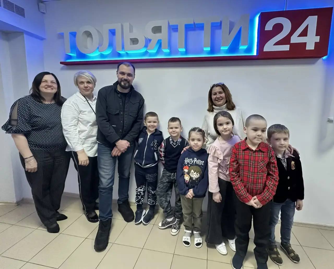 Маленькие гости в большой телекомпании! Маленькие гости в большой телекомпании!