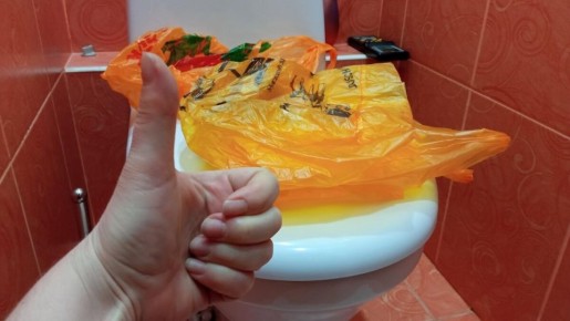 Как простой пакет может спасти от грязного унитаза: хитрости из Китая