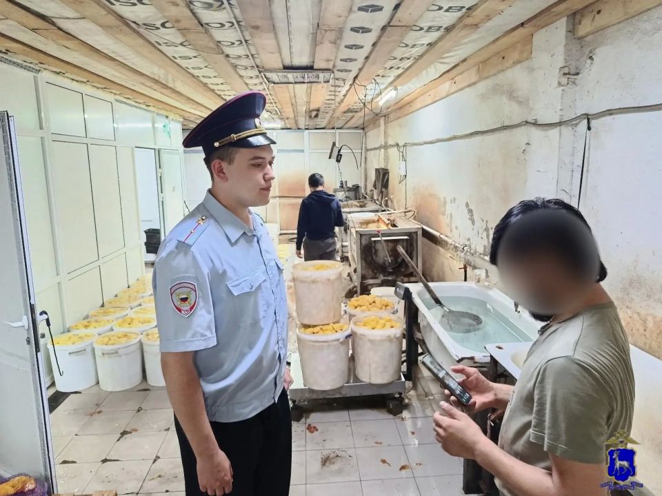 На овощной базе — строгий контроль: полиция проверяет мигрантов На овощной базе — строгий контроль: полиция проверяет мигрантов