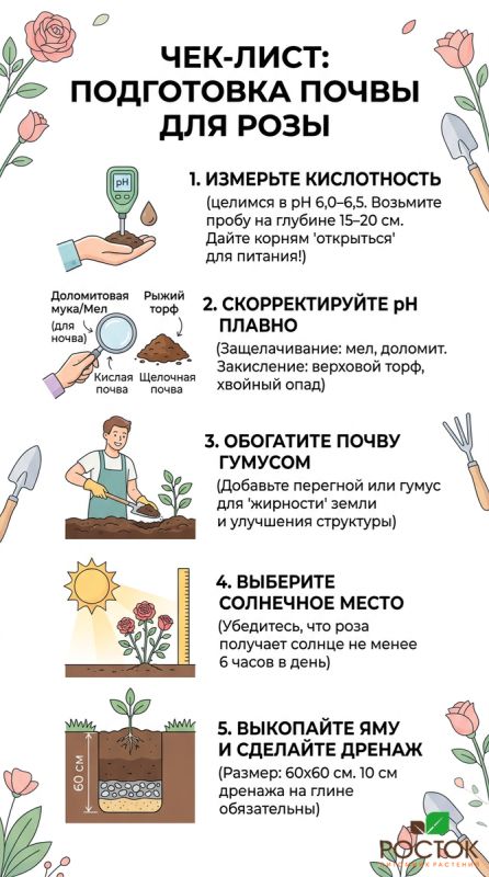 Как правильно настроить кислотность почвы для великолепия розы