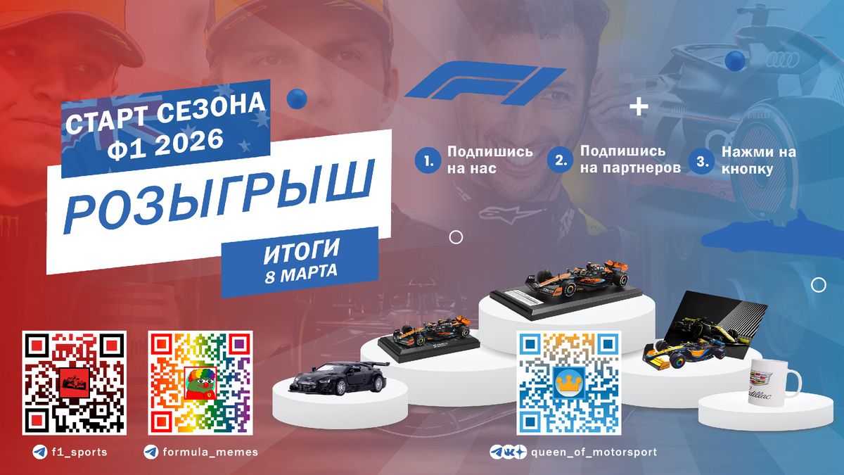 Празднуем начало сезона Формулы-1 с захватывающим розыгрышем