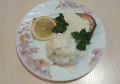 Нежная красная рыба в рукаве с сливочным соусом