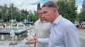 Илья Сухих: Провели пробный пуск фонтана на Площади искусств у Тольяттинской филармонии