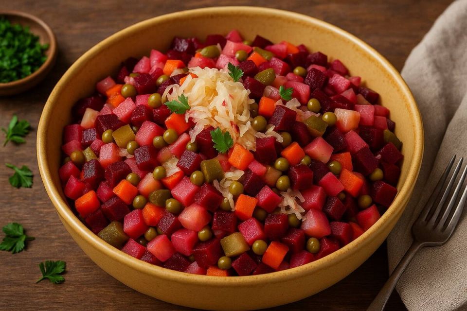 Винегрет с квашеной капустой: традиции, вкус и секреты